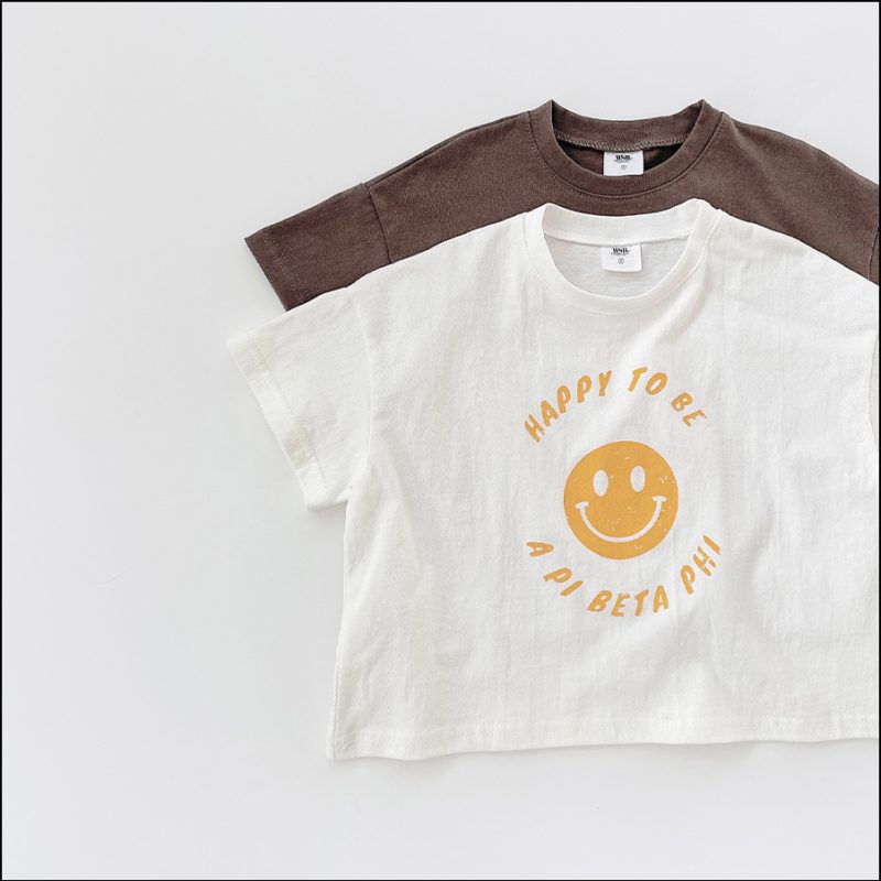Camiseta manga corta happy